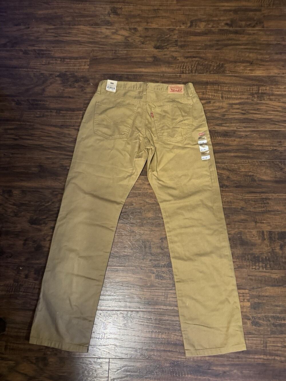NWT Levi’s Women’s 501 Original Straight Leg Jeans Tan Khaki W29 L30